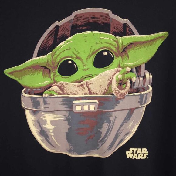 Funko Pop! Star Wars Grogu Baby Yoda Black Graphic T-Shirt Men's Size Large - Picture 2 of 4